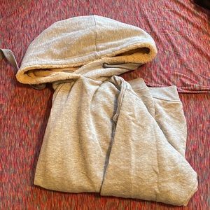 Grey Aerie Hoodie (Sherpa Hood Lining)